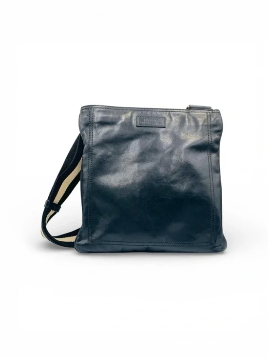 Bally Switzerland Black Leather Crossbody – Heritage Web Strap - Picture 3 of 11